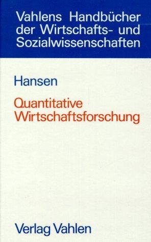 Quantitative Wirtschaftsforschung