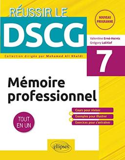 Mémoire professionnel, UE 7 : tout en un : nouveau programme