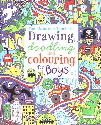 Drawing, Doodling and Colouring: Boys (Usborne Drawing, Doodling and Colouring)