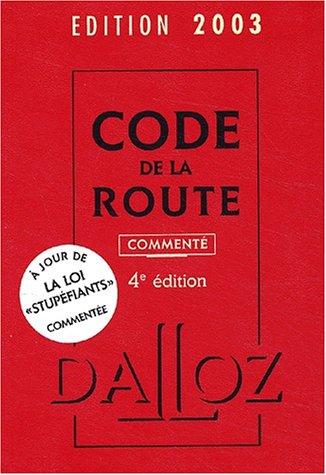 Code de la route : édition 2003