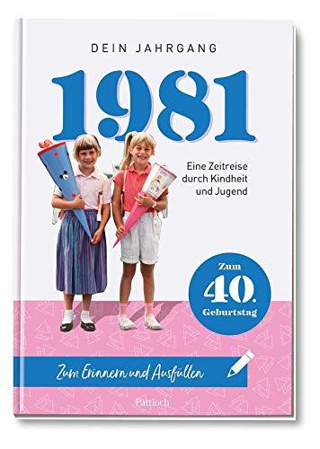 1981 - Dein Jahrgang: Eine Zeitreise durch Kindheit und Jugend zum Erinnern und Ausfüllen - 40. Geburtstag