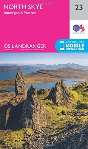 North Skye, Dunvegan & Portree 1 : 50 000 (OS Landranger Map)