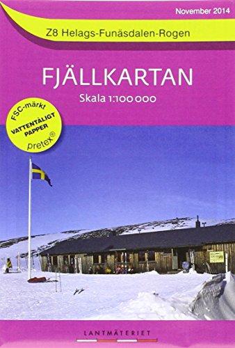 Fjällkartan 1 : 100 000 Z8 Helags - Funäsdalen - Rogen Bergwanderkarte