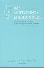 Das achtzehnte Jahrhundert. Zeitschrift der Deutschen Gesellschaft für die Erforschung des achtzehnten Jahrhunderts: Das achtzehnte Jahrhundert, Jg.26/1