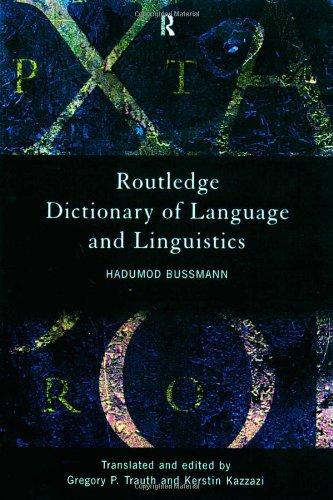 Routledge Dictionary of Language and Linguistics (Routledge Reference)