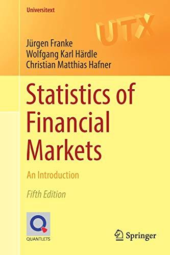 Statistics of Financial Markets: An Introduction (Universitext)