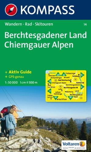 Berchtesgadener Land / Chiemgauer Alpen 1 : 50 000: Wanderkarte mit Tourenführer, Radwegen und Skitouren. GPS-geeignet