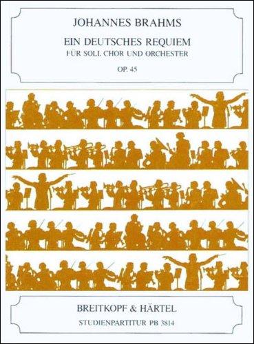 Ein deutsches Requiem op. 45 - Breitkopf Urtext - Studienpartitur (PB 3814)