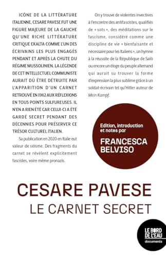 Cesare Pavese : le carnet secret