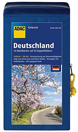 ADAC StraßenKarten Kartenset Deutschland 2018/2019 1:200.000: 20 Detailkarten auf 10 Doppelblättern (ADAC AutoKarten Deutschland 1:200 000)