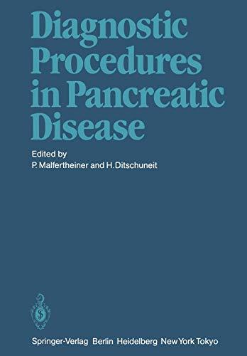 Diagnostic Procedures in Pancreatic Disease