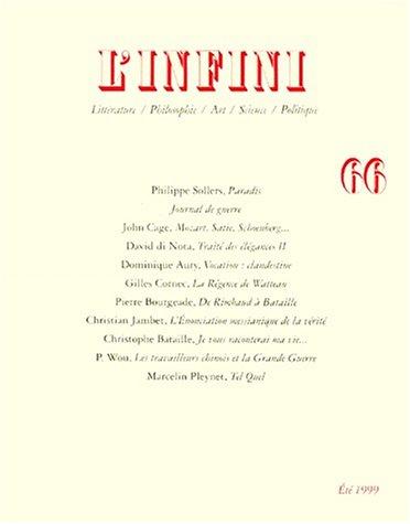 L'infini n66 (Revue l'Infini)