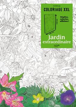 Coloriage XXL : jardin extraordinaire