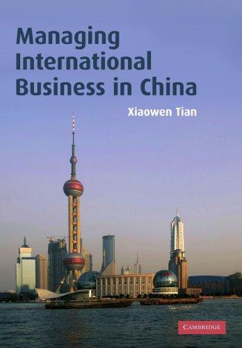 Managing International Business in China