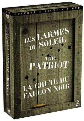 Coffret guerre : les larmes du soleil ; la chute du faucon noir ; the patriot [FR IMPORT]