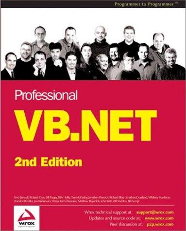 Professional VB .NET (Programmer to programmer)