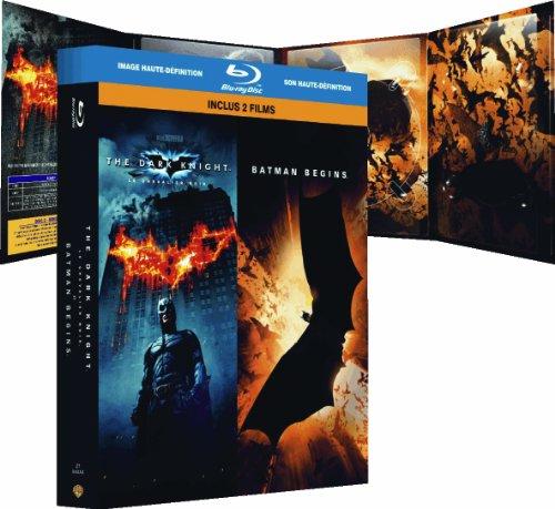 The Dark Knight, le chevalier noir - Batman Begins : coffret 2 Blu-ray [Blu-ray] [FR Import]