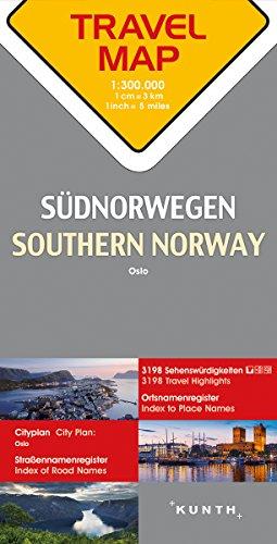 Reisekarte Südnorwegen 1:300.000: Travel Map Southern Norway