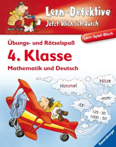 Lern-Spiel-Block: Übungs- und Rätselspaß (4. Klasse): Mathematik und Deutsch