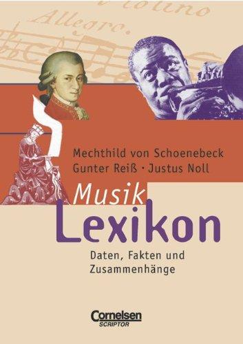 Scriptor Lexika: Musiklexikon: Kompaktwissen für Schüler und junge Erwachsene