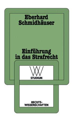 WV Studium, Bd.12, Einführung in das Strafrecht