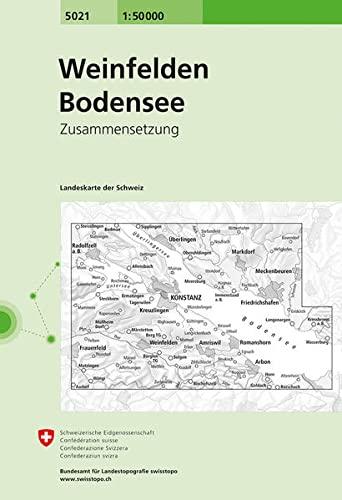 5021 Weinfelden - Bodensee: Zusammensetzung (Landeskarte 1:50 000 Zusammensetzungen)