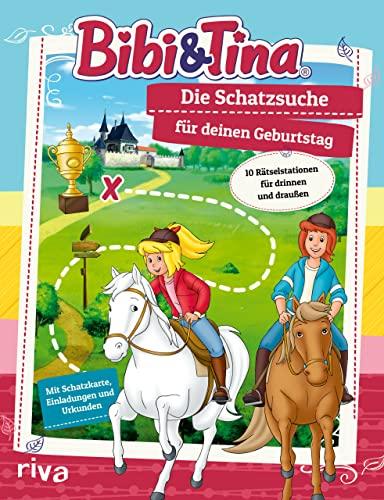 Bibi & Tina – Die Schatzsuche/Schnitzeljagd für deinen Geburtstag: 10 Rätselstationen für drinnen und draußen. Mit Schatzkarte, Einladungen und Urkunden. Für Kinder ab 6 Jahren