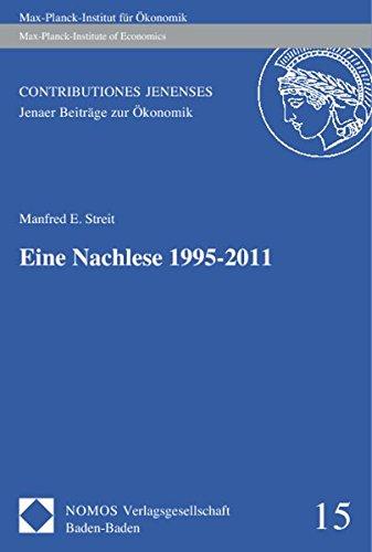 Eine Nachlese 1995-2011 (CONTRIBUTIONES JENENSES)