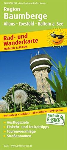 Region Baumberge, Ahaus - Coesfeld - Haltern a. See: Rad- und Wanderkarte mit Ausflugszielen, Einkehr- & Freizeittipps, wetterfest, reißfest, ... 1:50000 (Rad- und Wanderkarte / RuWK)