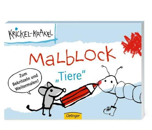 Krickel-Krakel Malblockbuch "Tiere"