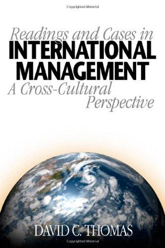 Readings and Cases in International Management: A Cross-Cultural Perspective