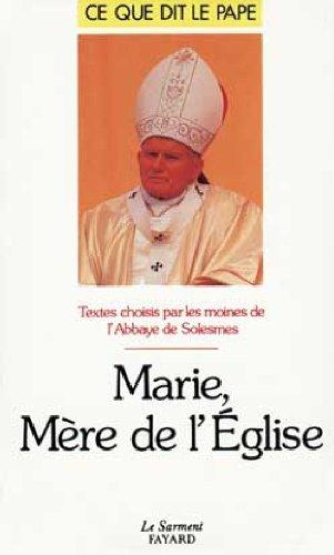 Marie mère de l'Église