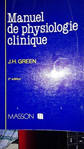 Manuel de physiologie clinique