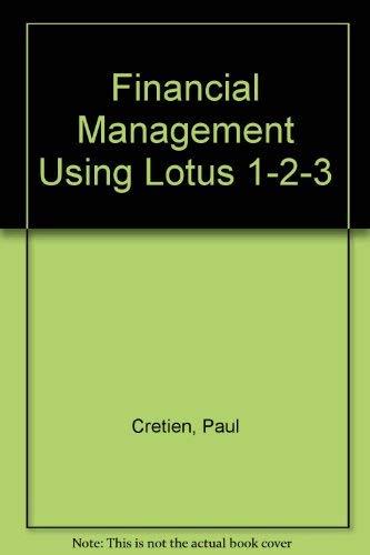 Financial Management With Lotus 1-2-3/Book and Di Sk