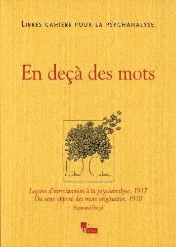 Libres cahiers pour la psychanalyse, n° 27. En deçà des mots