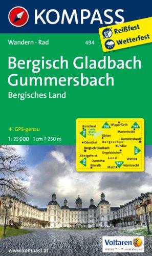 Bergisch-Gladbach - Gummersbach - Bergisches Land: Wanderkarte mit Radtouren. GPS-genau. 1:25000