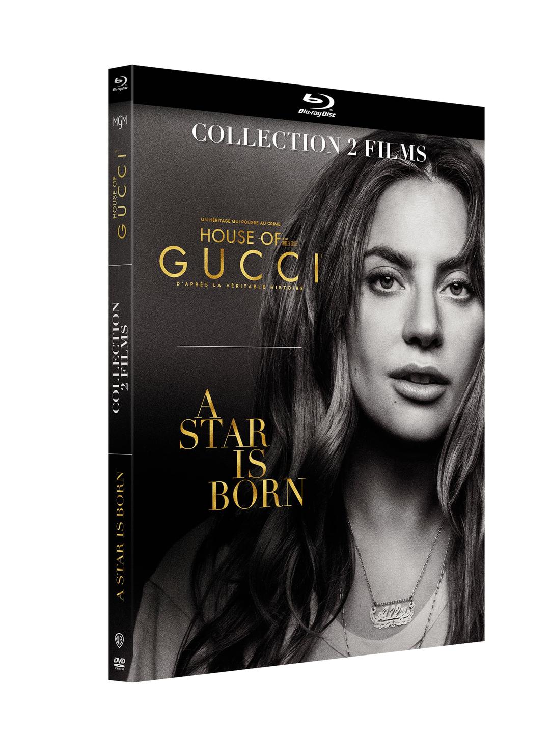 Lady gaga - coffret 2 films : a star is born + house of gucci [Blu-ray] [FR Import]