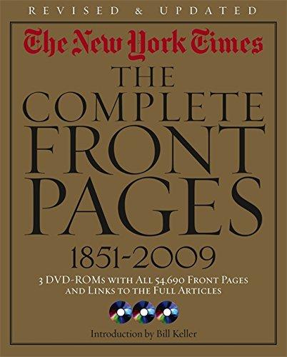 New York Times:The Complete Front Pages 1851-2009 Updated Edition