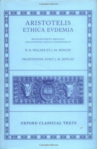 Aristotelis Ethica Evdemia (Scriptorum Classicorum Bibliotheca Oxoniensis)