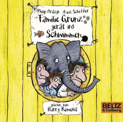 Familie Grunz gerät ins Schwimmen: Folge 2, gelesen von Harry Rowohlt, 3 CDs in der Multibox, 4 Std. 17 Min.