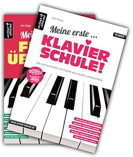 Meine erste Klavierschule & Meine ersten Fingerübungen im Set! Lehrbuch für Piano. Klavierstücke. Spielbuch. Klaviernoten.