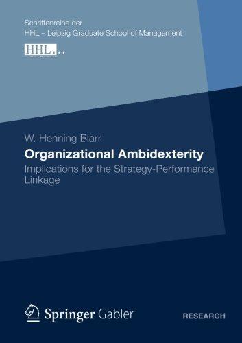 Organizational Ambidexterity: Implications for the Strategy-Performance Linkage