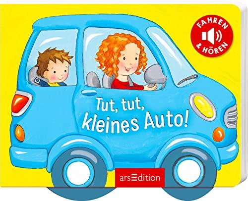 Tut, tut, kleines Auto!: Fahren und hören | Erstes Soundfahrzeugebuch mit drehbaren Rädern für Kinder ab 12 Monaten