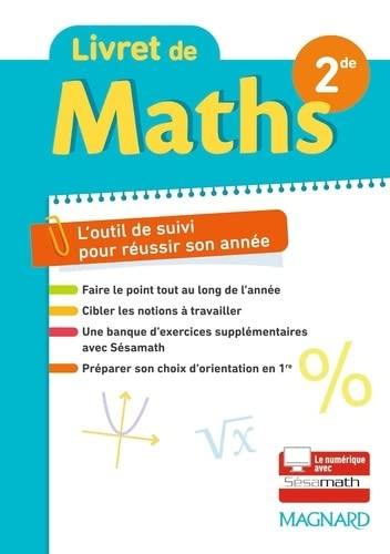 Livret de maths seconde : l'outil de suivi pour réussir son année