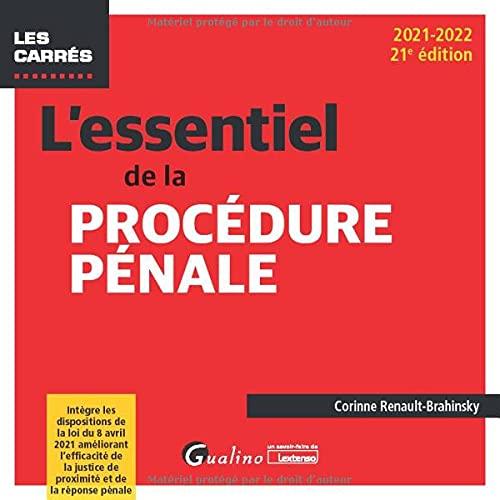 L'essentiel de la procédure pénale : 2021-2022