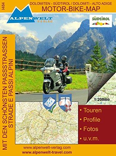 Motor Bike Map: Südtirol - Dolomiten: Dolomiti - Alto Adige Mit den schönsten Passstrassen