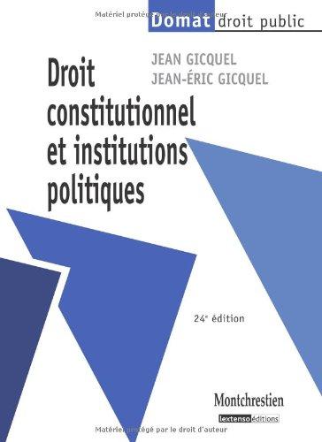 Droit constitutionnel et institutions politiques