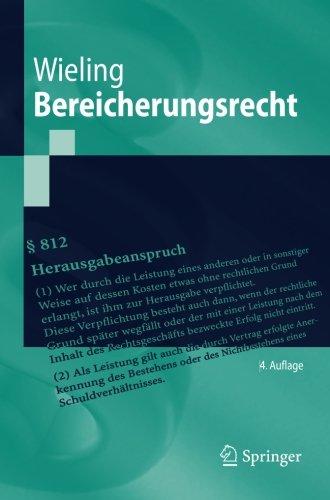 Bereicherungsrecht (Springer-Lehrbuch) (German Edition)