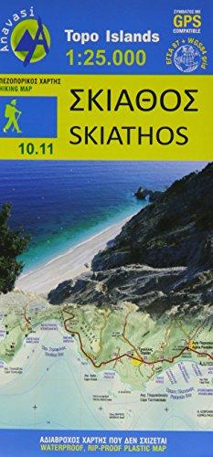 Skiathos 1 : 25 000: Topografische Wanderkarte 10.11. Griechische Inseln - Ägäis - Sporaden - Aegean Sporades (Topo Iles)