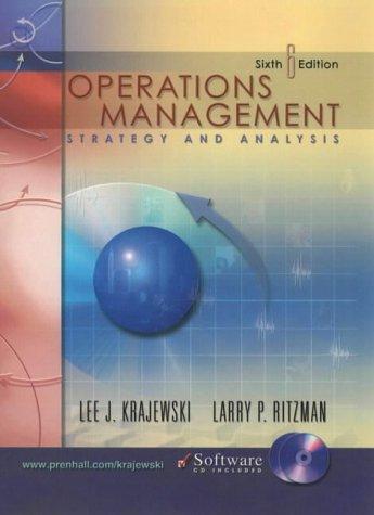 Operations Management: Strategy and Analysis